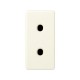 Simon 27 Розетка двухполюсная б/з, с защитными шторками, узкий модуль, S27, слоновая кость  27431-61  Simon