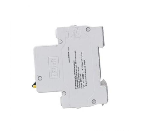 Автоматический выключатель дифференциального тока АВДТ 1Р+N 10А 30мА тип AC х-ка C ДИФ-103 4.5кА  16051DEK  DEKraft