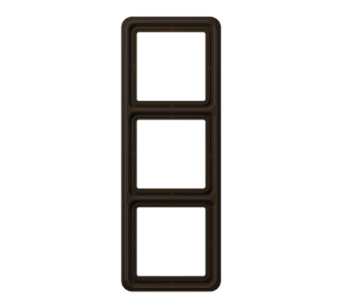Рамка для вертикальной и горизонтальной установки ударопрочная, 3-кратная; коричневая  CD583WUBR  Jung