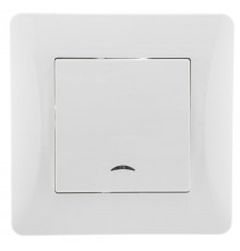 Ugra Выключатель 1кл. (инд), СУ,10А, 250В, белый  С11В18-001  GUSI Electric