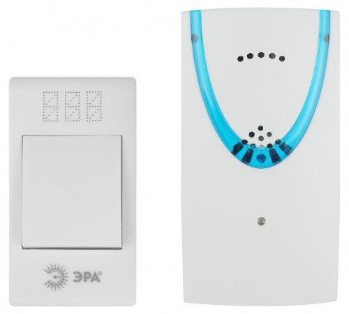 Звонок дверной A03 беспроводной, белый  Б0053277  ЭРА