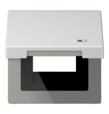 Рамка с подпружиненной крышкой для USB-механизмов, с центральной платой  AL2990KLUSB  Jung