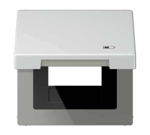 Рамка с подпружиненной крышкой для USB-механизмов, с центральной платой  AL2990KLUSB  Jung