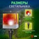 Cветильник садовый декоративный SL-PL20-СUB на солнечной батарее, пластик, прозрачный, черный, 20 см  Б0016247  ЭРА