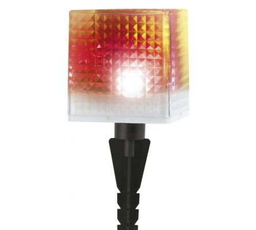 Cветильник садовый декоративный SL-PL20-СUB на солнечной батарее, пластик, прозрачный, черный, 20 см  Б0016247  ЭРА