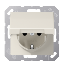 SCHUKO®-розетка 16 A / 250 B ~ с крышкой AS1521BFKL Jung