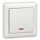 W59 Белый Выключатель 1-клавишный с подсветкой 10А, (в сборе)  VS110-153-18  SE