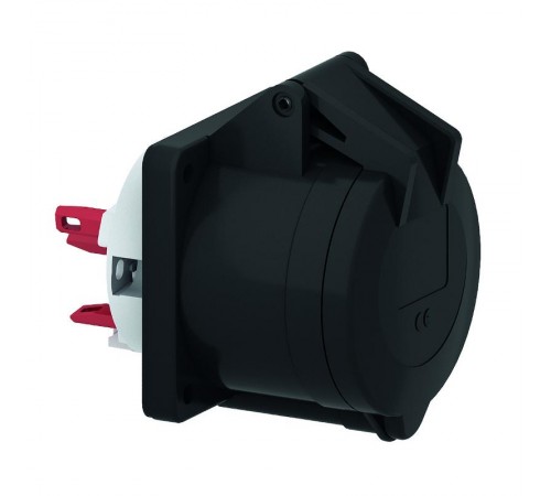Розетка панельная 5р(3p + N + PE) 32А 230-380 QC черная IP44 I 130274-Bals I Bals