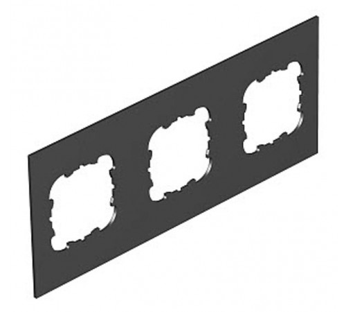 Крышка для напольного бокса Telitank на 3 устройства EKR 213x88 мм (ПВХ,черный) (T12L P3S 9011)  7408188  OBO Bettermann