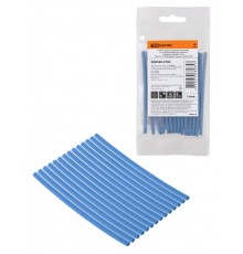 Набор трубок термоусаживаемых, клеевых "Моноцвет, синий 2,4/0,8 " SQ0548-2702  TDM