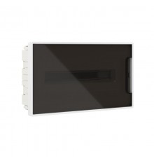 Щиток 18 мод встраиваемый FRAME, белый, с тонированной дверцей, с 2  шинами PEN на 8 и 10 отв.  F18B1WD  DKC