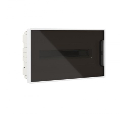 Щиток 18 мод встраиваемый FRAME, белый, с тонированной дверцей, с 2  шинами PEN на 8 и 10 отв.  F18B1WD  DKC