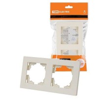 Рамка 2-х постовая сл. кость "Сенеж"   SQ1816-0155  TDM