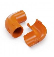Соединитель угловой разборный оранжевый d20 мм (50шт/800шт уп/кор)  PR13.1204  Промрукав