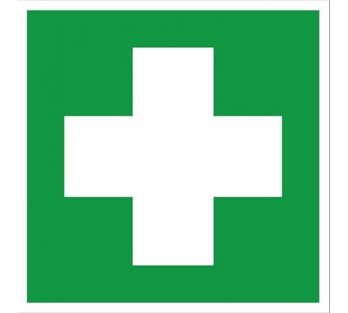 Знак медицинского и санитарного назначения EC 01 "Аптечка первой медицинской помощи" 150х150 мм  pn-ec-01  EKF
