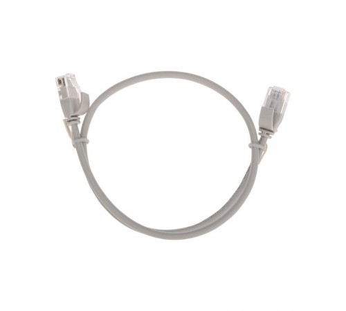 Патч-корд U/UTP CAT 6A (10G), RJ45-RJ45, 28AWG, LSZH, серый, 0.5м REXANT  02-0380-05  REXANT