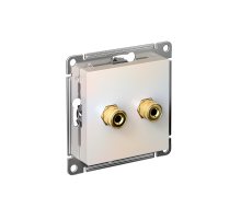 AtlasDesign Жемчуг АудиоРозетка двухместная  ATN000487  SE