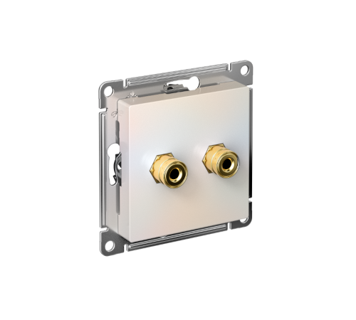 AtlasDesign Жемчуг АудиоРозетка двухместная  ATN000487  SE