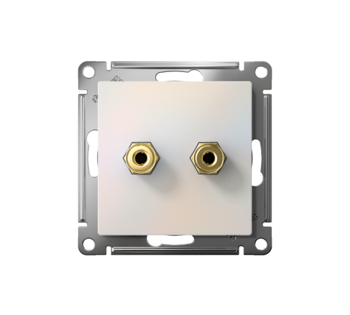 AtlasDesign Жемчуг АудиоРозетка двухместная  ATN000487  SE