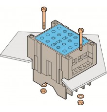 Блок PC-D-VA Клеммный для цепей полярности, контакт до разрыва, полуутопленный монтаж, зажим под болт  1SNA166764R0300  TE