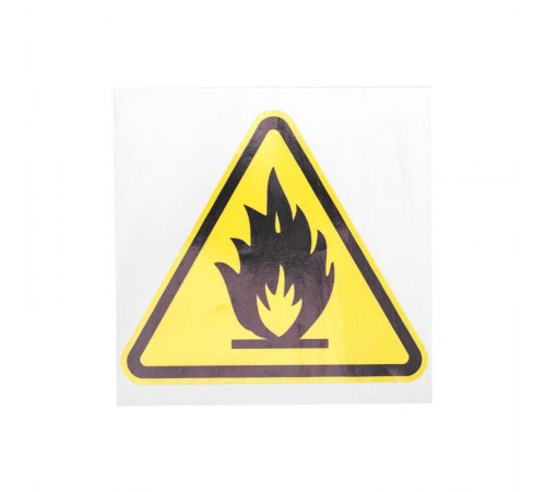 Наклейка знак пожарной безопасности "Пожароопасно" 150х150х150 мм  55-0020  REXANT