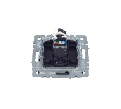BRITE Розетка компьютерная RJ45 кат.5E РК10-БрМ маренго   BR-K10-1-K35  IEK