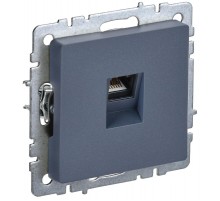 BRITE Розетка компьютерная RJ45 кат.5E РК10-БрМ маренго   BR-K10-1-K35  IEK
