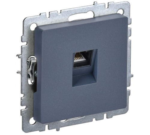 BRITE Розетка компьютерная RJ45 кат.5E РК10-БрМ маренго   BR-K10-1-K35  IEK