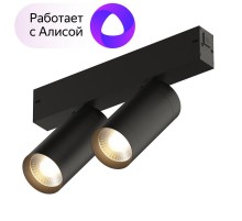 Светильник трековый акцентный DK8012-BK SMART SPOT DOUBLE 2x9W DIM 3000K-6000K, черный  DK8012-BK  DENKIRS
