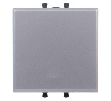 Кнопка одноклавишная модульная, "Avanti", "Закаленная сталь", 2 модуля  4404152  DKC