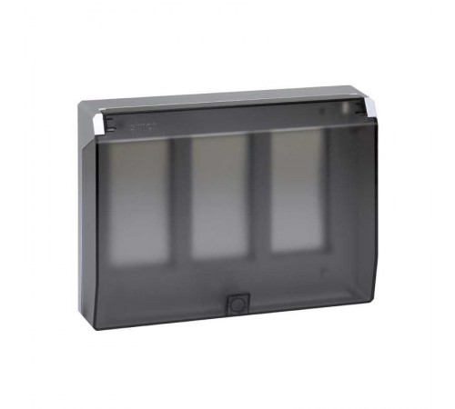 Simon CIMA 500 Рамка с суппортами с крышкой на 3 модуля 500CIMA, 164х50х220мм, алюминий  51040103-033  Simon