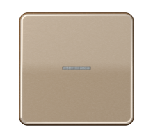 Клавиша с окошком для выключателя и кнопки с подсветкой; золотая бронза  CD590KO5GB  Jung