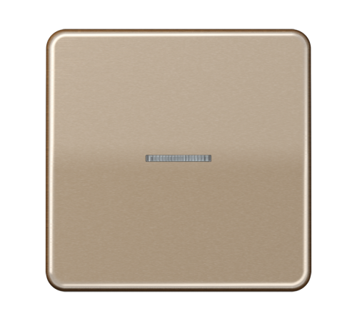 Клавиша с окошком для выключателя и кнопки с подсветкой; золотая бронза  CD590KO5GB  Jung