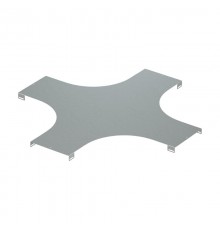 Крышка на X-ответвитель, осн.400, R=300мм, горячеоцинкованная в комплекте с креп. эл. и соед. пластинами, необходимыми для монтажа  LK4003KHDZ  DKC