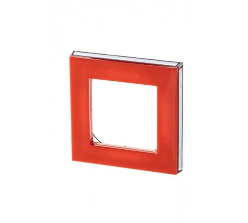 ABB Levit Оранжевый / дымчатый чёрный Рамка 1-ая  3901H-A05010 66W  2CHH015010A6066  ABB