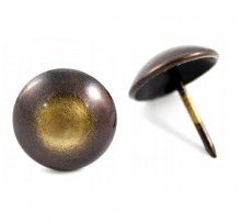 Гвозди декоративные Сфера 11 мм, 1,3х16 мм, Бронза Ренессанс (30шт) - пакет Tech  130860  Tech-KREP