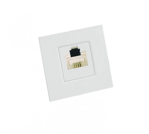 Altira Белый Розетка телефонная В45 для кабель канала  RIN-144T-B  SE