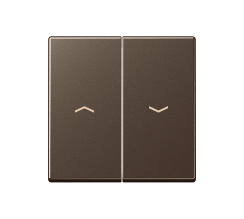 2-я клавиша с символами "стрелки" для баланс. мех. выкл. (кнопок), в компл с AS90-5HP , возможно IP44; дюропласт; мокко; A500 A595PMO  Jung