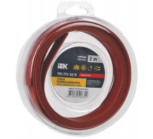 Трубка термоусадочная ТТУ нг-LS 12/6 красная (2м/упак) IEK  UDR12-012-006-002-K04-T  IEK