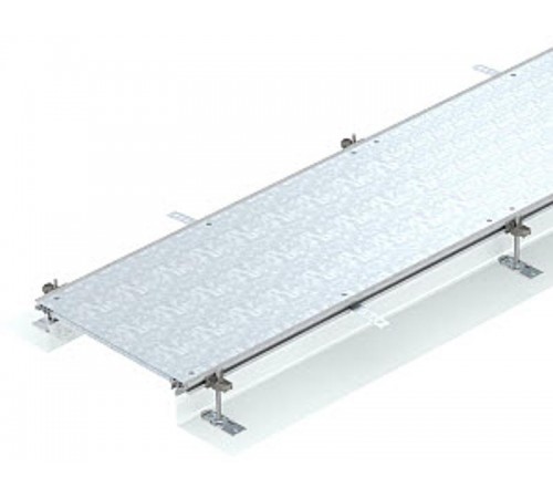 Секция кабельного канала OKA-G глухая 2400x400x140 мм (сталь) (OKA-G40040140)  7424004  OBO Bettermann