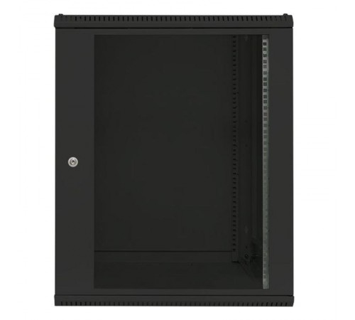 Шкаф настенный 19" TERACOM PRO 15U 600х600 мм дверь стеклянная с замком-ручкой чёрныйTRP-WLL-1566-40BEKF