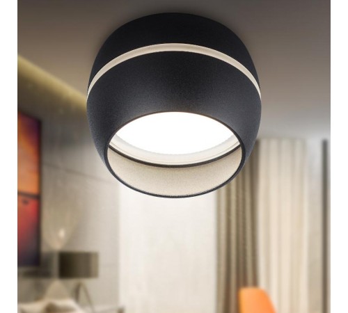 Светильник настенно-потолочный спот OL29 BK GX53, черный  Б0055583  ЭРА