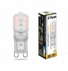 Лампа светодиодная LB-430 (5W) 230V G9 2700K 16x47mm  25636  FERON