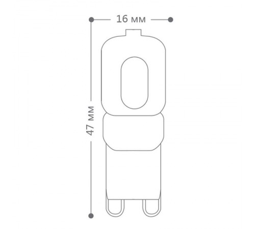 Лампа светодиодная LB-430 (5W) 230V G9 2700K 16x47mm  25636  FERON