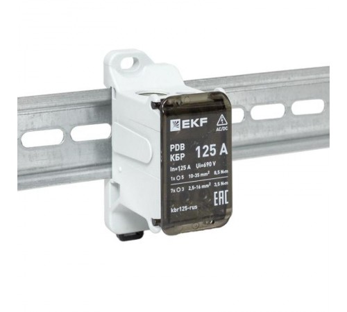 Клеммный блок распределительный КБР 125A  kbr125-rus EKF