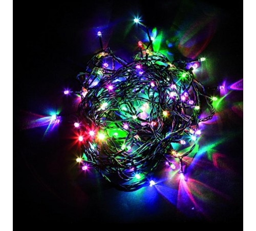 Светодиодная гирлянда CL05 линейная 10м +1.5м 230V разноцветная c питанием от сети  32303  Feron