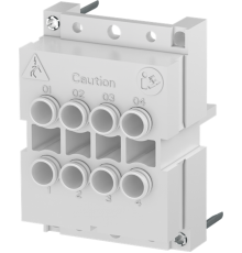 Разъем FIT2-2/4-I для цепей напряжения, монтаж в плату, для уста новки контактов BRE-T, 2 ряда по 4 полюса  1SNA166672R0700  TE