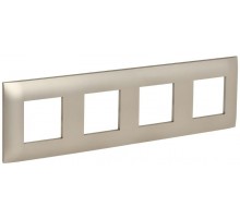 SKANDY Рамка 4-местная SK-F04Sh шампань  SK-M42-K37  IEK