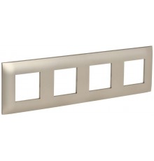 SKANDY Рамка 4-местная SK-F04Sh шампань  SK-M42-K37  IEK