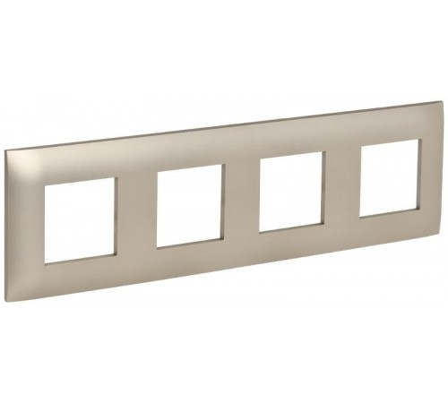 SKANDY Рамка 4-местная SK-F04Sh шампань  SK-M42-K37  IEK